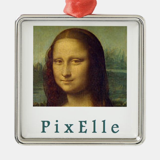 Ornamento De Metal Pixelle femme (Frente)
