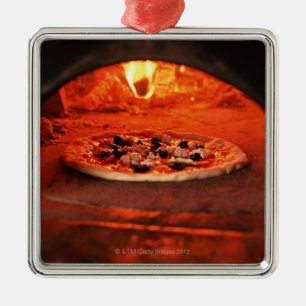 Ornamento De Metal Pizza