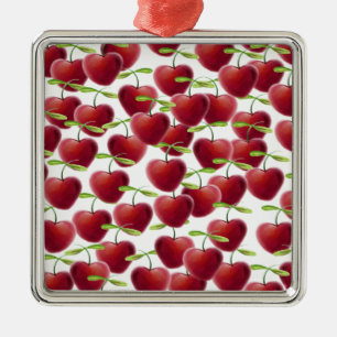 Ornamento De Metal Pizza de Cereja
