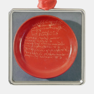 Ornamento De Metal Placa com texto celta, ø-ò século