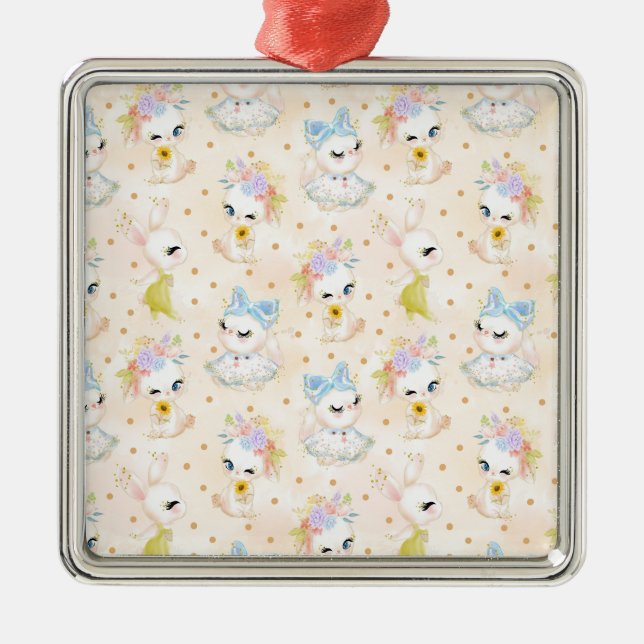 Ornamento De Metal Placas de páscoa (Frente)