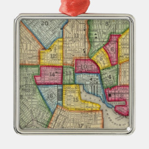 Ornamento De Metal Plano De Baltimore