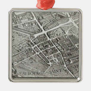 Ornamento De Metal Plano de Paris, conhecido como 'o Plano de Turgot'