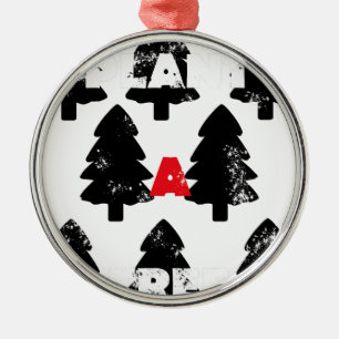 Ornamento De Metal Plante um padrão de árvore