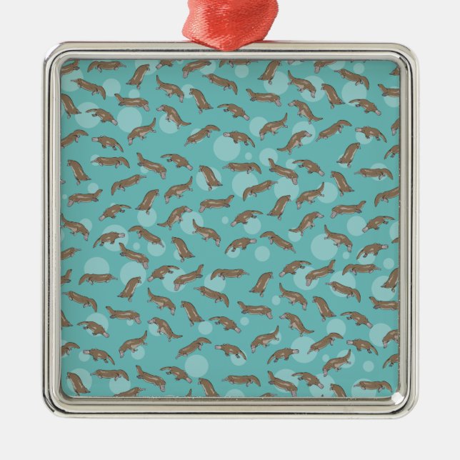 Ornamento De Metal Platypus Animal da Austrália (Frente)