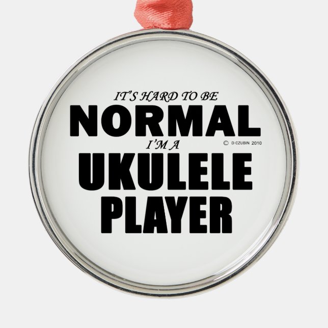 Ornamento De Metal Player Ukulele Normal (Frente)