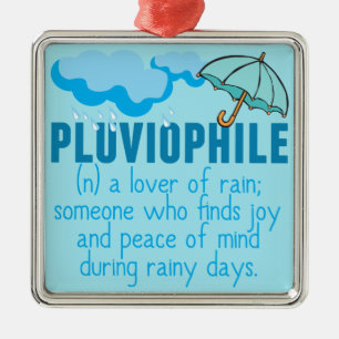 Ornamento De Metal Pluviophile