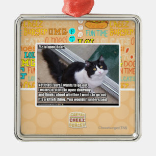 Ornamento De Metal PLZ ao estar aberto