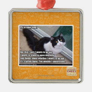 Ornamento De Metal PLZ ao estar aberto