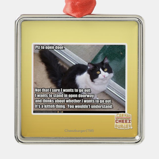 Ornamento De Metal PLZ ao estar aberto (Frente)