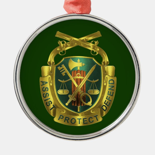 Ornamento De Metal PM - Natal da Polícia Militar (Frente)