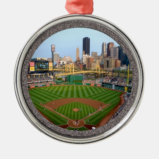 Ornamento De Metal PNC Park-Pittsburgh-Enfeites de natal-Premium (Frente)