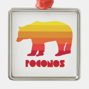 Ornamento De Metal Poconos Bear