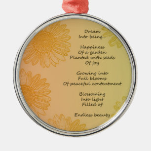 Ornamento De Metal Poema ideal