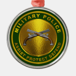 ORNAMENTO DE METAL POLÍCIA MIILÁRIA