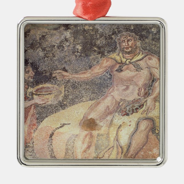 Ornamento De Metal Polyphemus os Cyclops, mosaico romano (Frente)