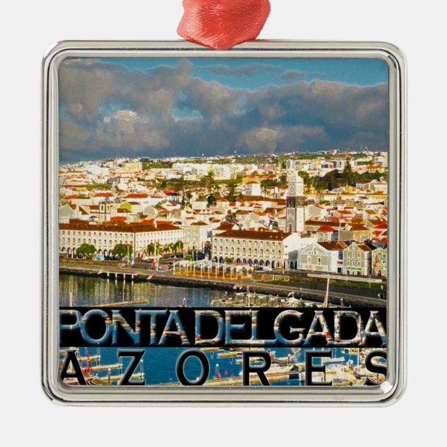 Ornamento De Metal Ponta Delgada (Frente)