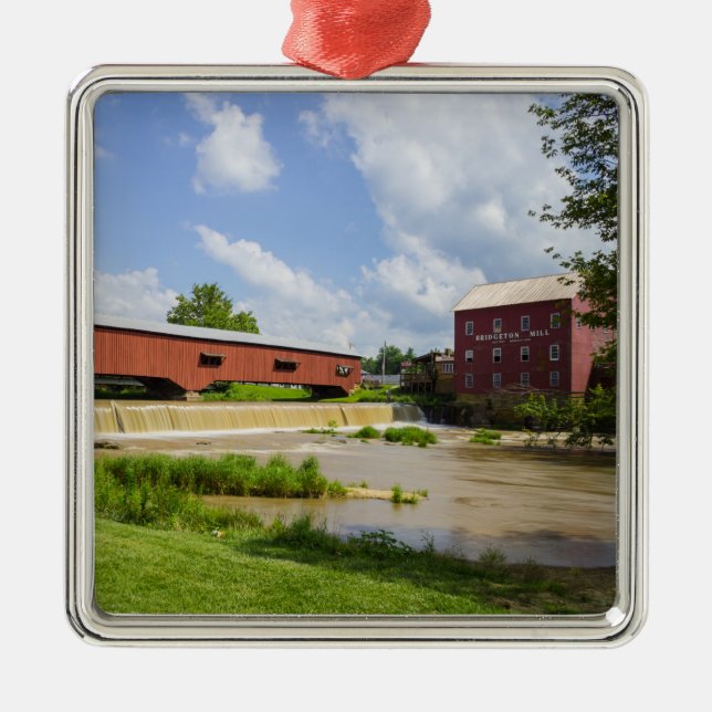 Ornamento De Metal Ponte Bridgeton E Mill (Frente)