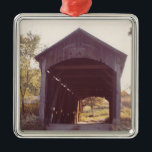 Ornamento De Metal Ponte coberta<br><div class="desc">Ponte coberta</div>