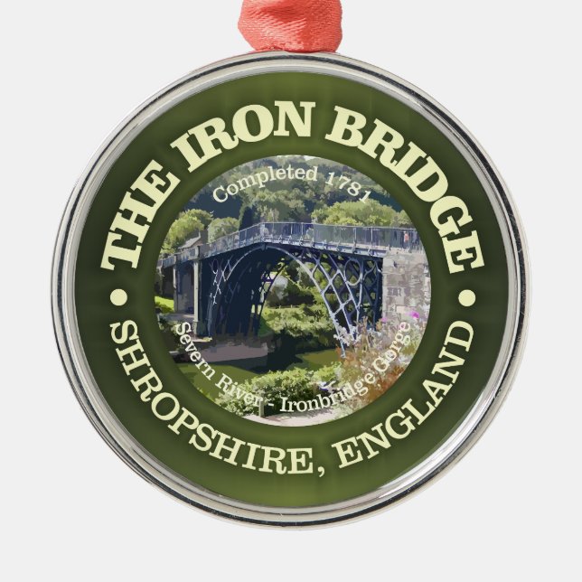 Ornamento De Metal Ponte de ferro (rd) (Frente)