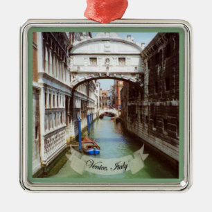 Ornamento De Metal Ponte dei Sospiri Venezia Italia Souvenir