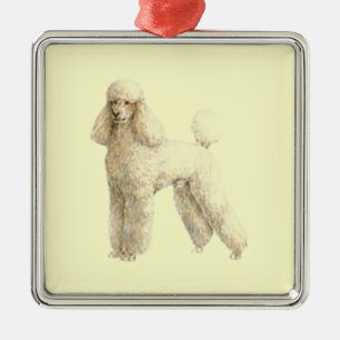 Ornamento De Metal Poodle -- Puppy Clip