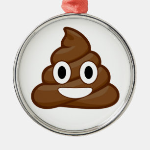 Ornamento De Metal poop emoji