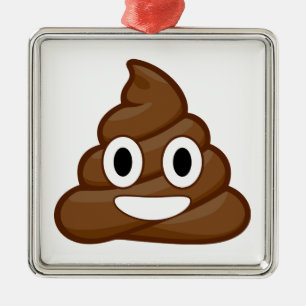 Ornamento De Metal poop emoji