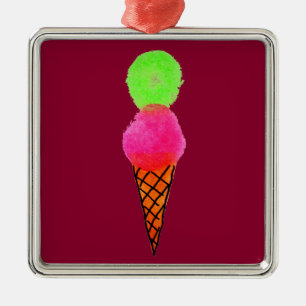 Ornamento De Metal Pop art do sorvete