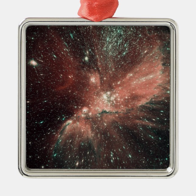 Ornamento De Metal População de estrelas crianças na Via Látea (Frente)