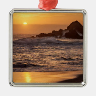 Ornamento De Metal Pôr do sol na praia de Pfeiffer