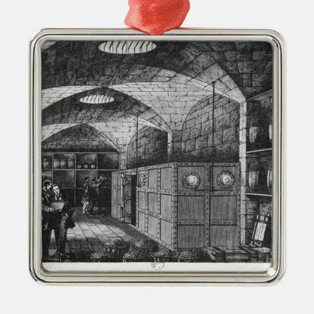 Ornamento De Metal Porão do banco de France em Paris, 1897 (Frente)