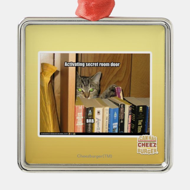 Ornamento De Metal Porta secreta de activação da sala (Frente)