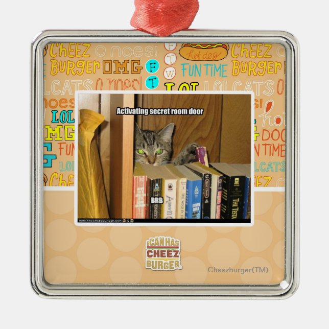 Ornamento De Metal Porta secreta de activação da sala (Frente)