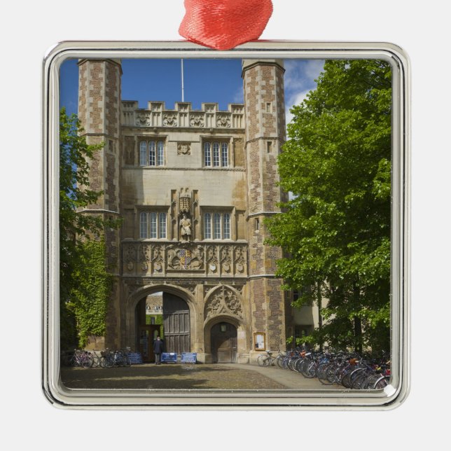 Ornamento De Metal Portaria para Trinity College e filas de bicicleta (Frente)