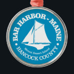 Ornamento De Metal Porto bar (loop)<br><div class="desc">Bar Harbour,  Maine.</div>