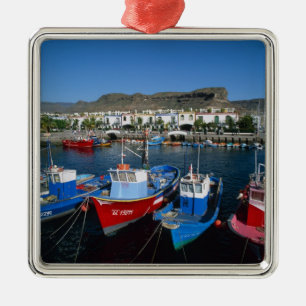 Ornamento De Metal Porto de Pesca, Puerto de Mogan, Gran Canaria,