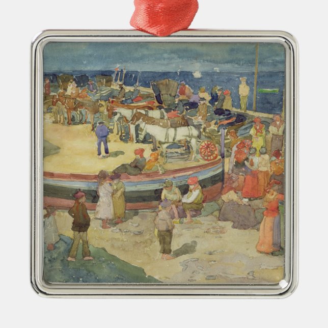 Ornamento De Metal Porto grandioso, Capri (Frente)