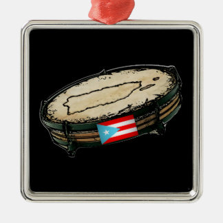 Ornamento De Metal Porto Rico Flag Pandera