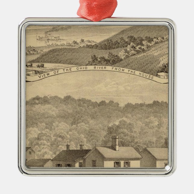 Ornamento De Metal Portsmouth, Ohio (Frente)