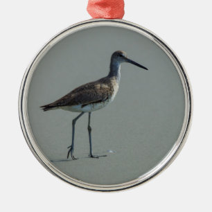 Ornamento De Metal Pose Sandpiper