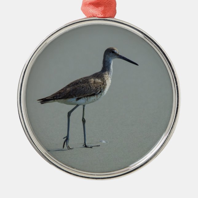 Ornamento De Metal Pose Sandpiper (Frente)