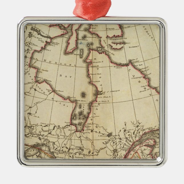 Ornamento De Metal Possessões britânicas em America do Norte (Frente)