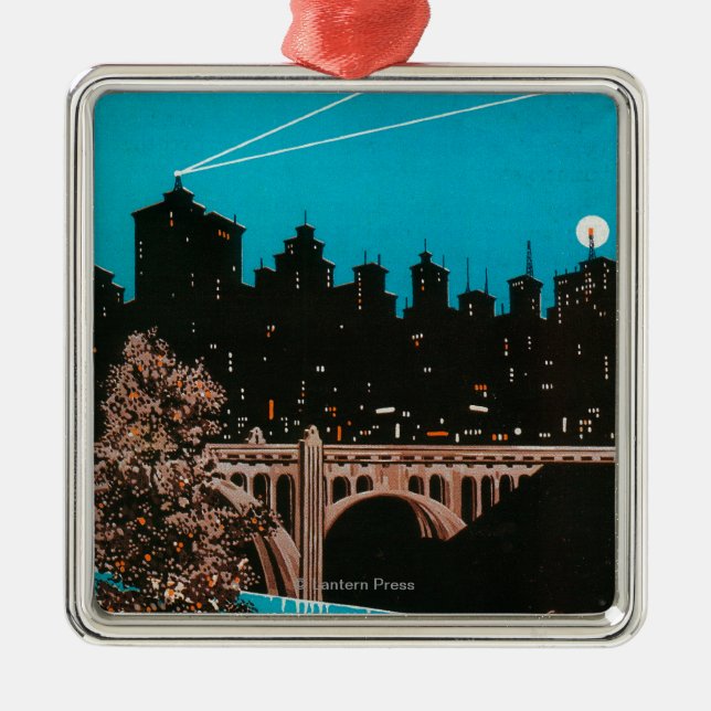 Ornamento De Metal Poster #1Spokane da propaganda de Spokane, WA (Frente)