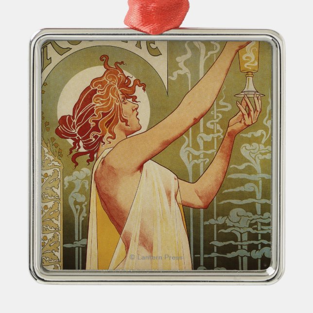 Ornamento De Metal Poster da propaganda do absinto de Robette (Frente)