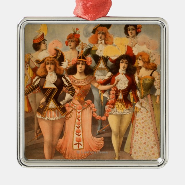 Ornamento De Metal Poster Hurly-Bem-constituído do teatro da (Frente)