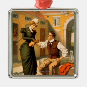 Ornamento De Metal Poster ostentando do teatro do encaixotamento de