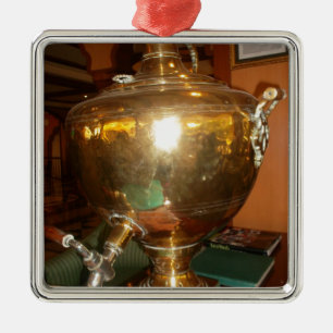 Ornamento De Metal Pote de chá ouro