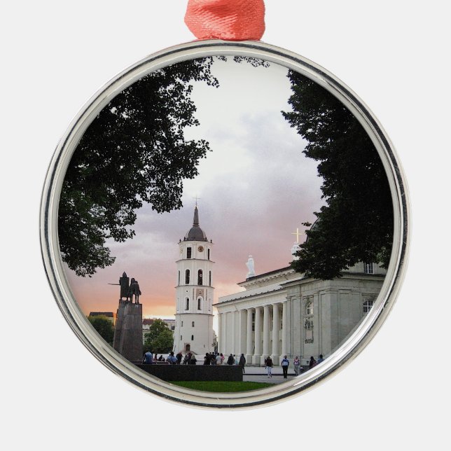 Ornamento De Metal Praça da Catedral em Vilnius, LITUÂNIA. (Frente)