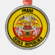 Ornamento De Metal Praga Round Emblem (Frente)